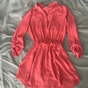 Coral summer dress